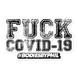 FUCK COVID-19 Die-Cut Sticker