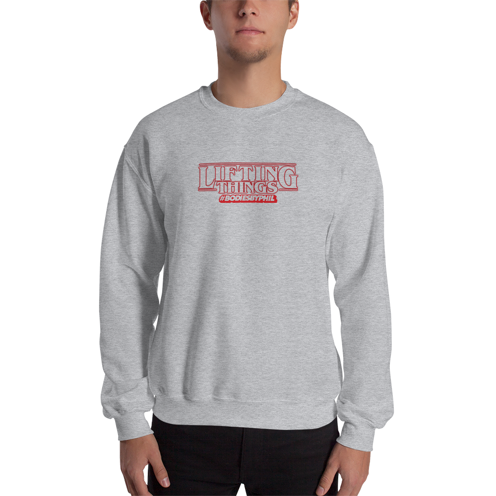 LIFTING THINGS Crewneck Sweatshirt