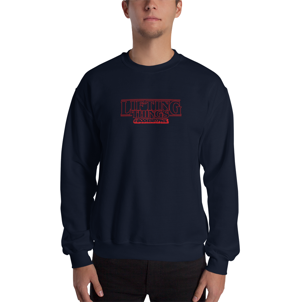 LIFTING THINGS Crewneck Sweatshirt